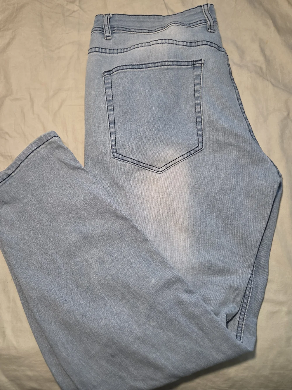 Light Blue Distressed Men’s Jeans